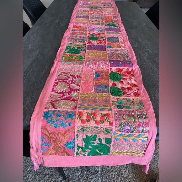 Pink Patchwork Table Runner - Picture 9 of 13